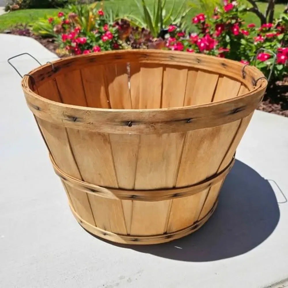 Vintage Wooden Bushel Basket